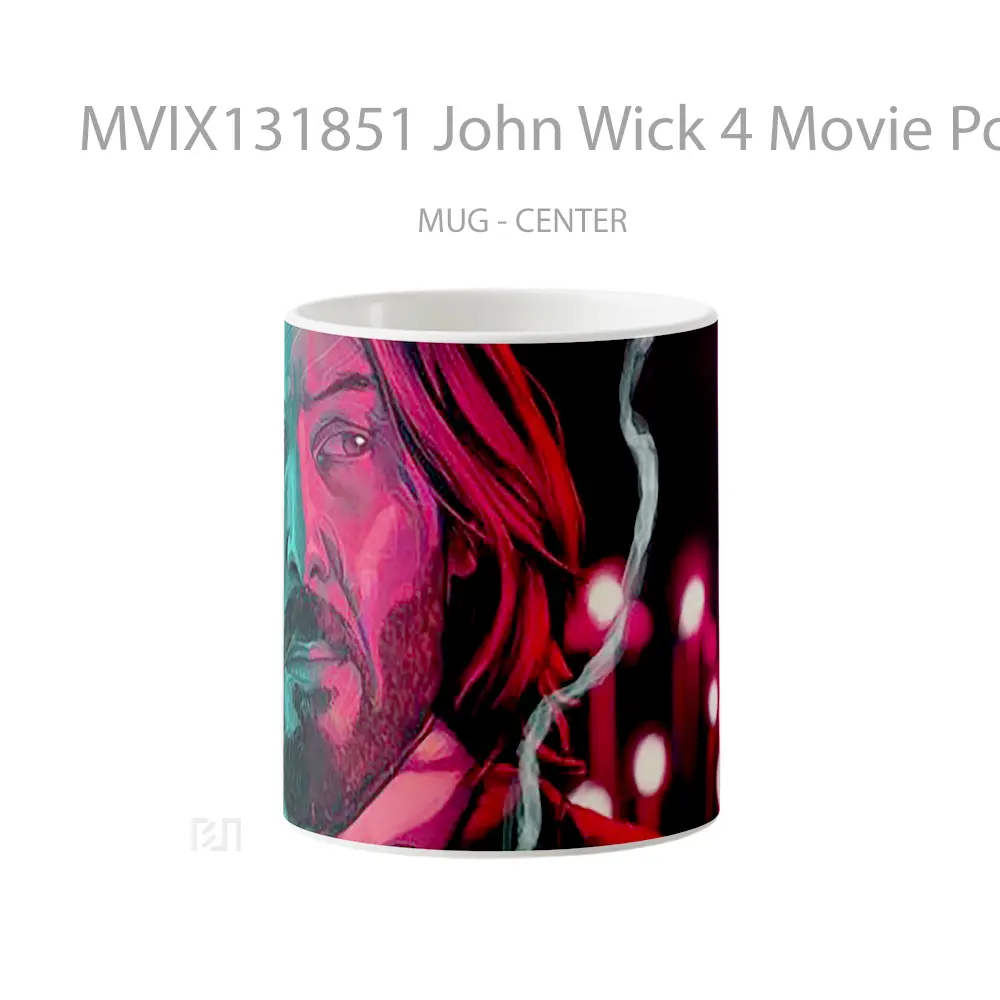 Mug John Wick 4 Movie Poster Gelas Keramik Unik
