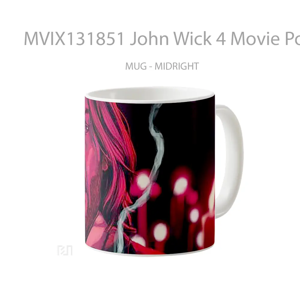 Mug John Wick 4 Movie Poster Gelas Keramik Unik - All-side / Desain