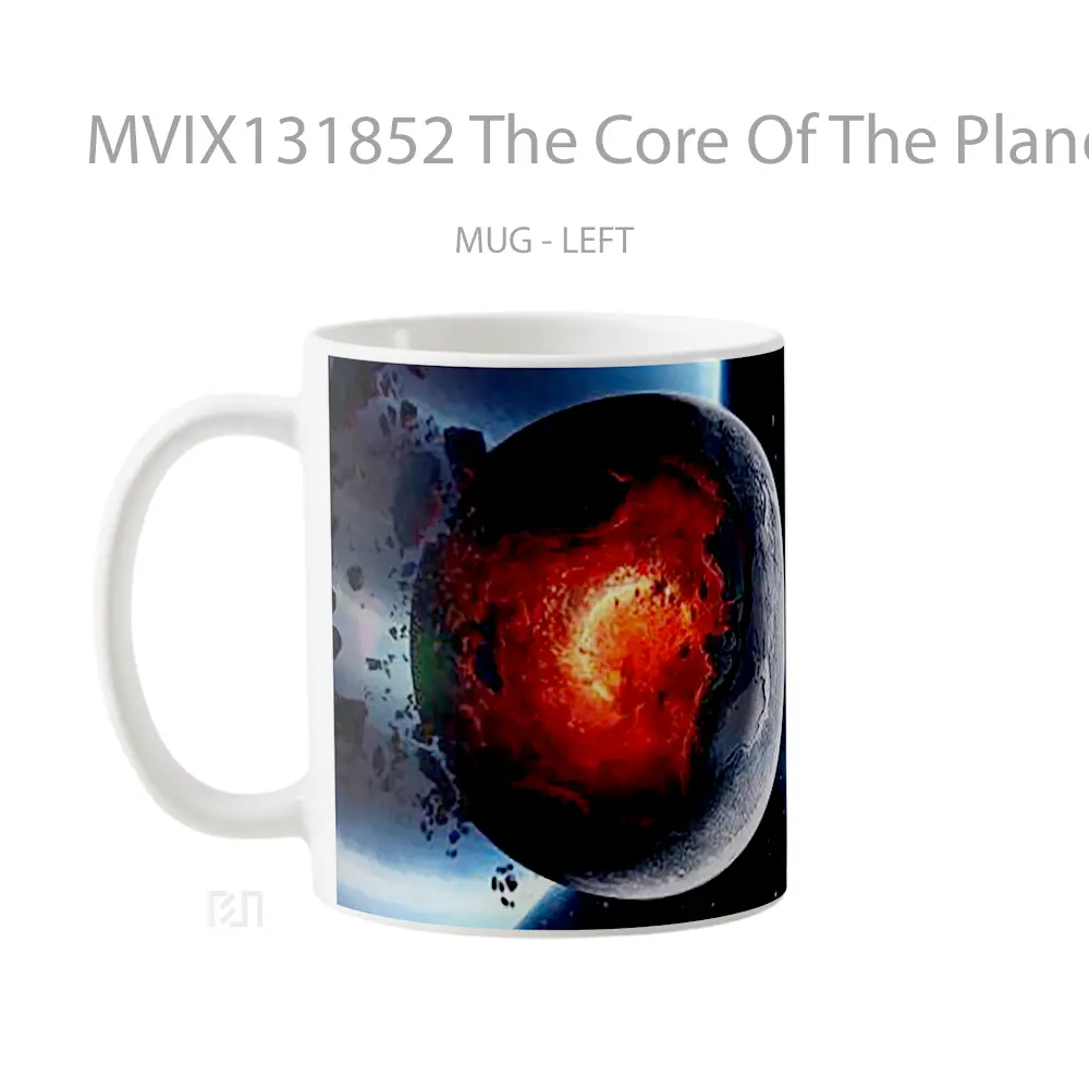 Mug The Core Of The Planet Exploding Gelas Astronomi - All-side / Desain