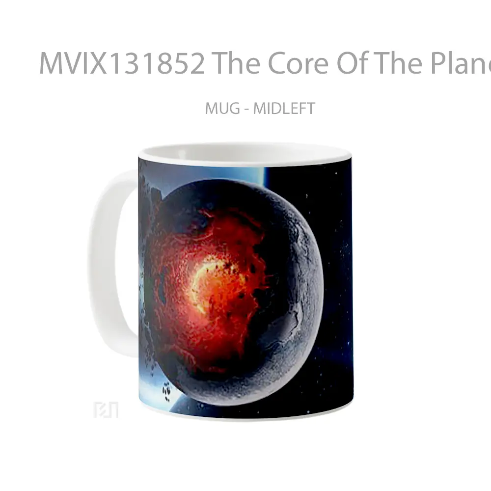 Mug The Core Of The Planet Exploding Gelas Astronomi - All-side / Desain