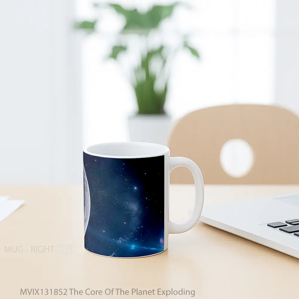 Mug The Core Of The Planet Exploding Gelas Astronomi - All-side / Desain