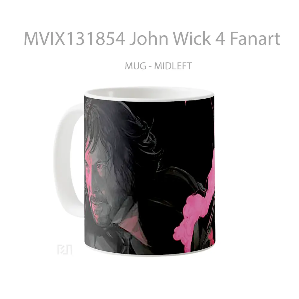 Mug John Wick 4 Fanart Gelas Keramik Unik - All-side / Desain