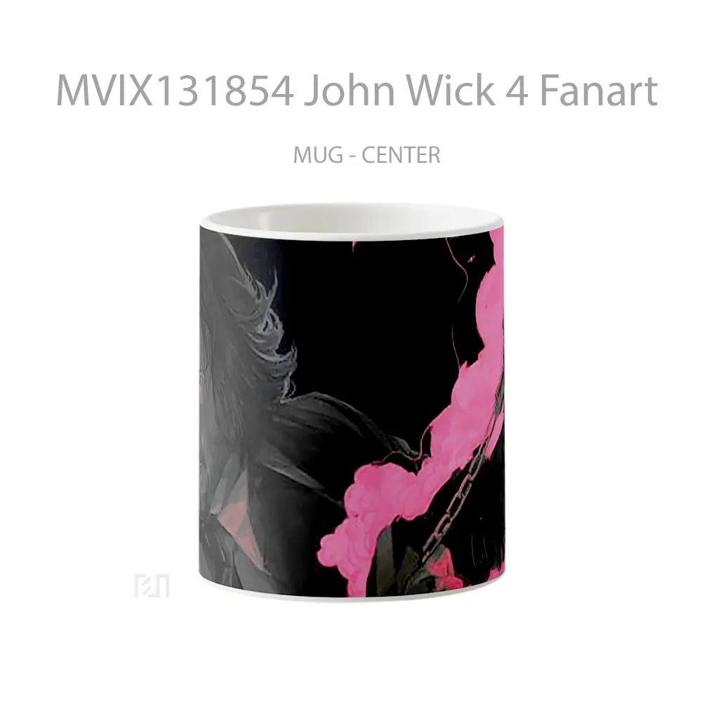 Mug John Wick 4 Fanart Gelas Keramik Unik