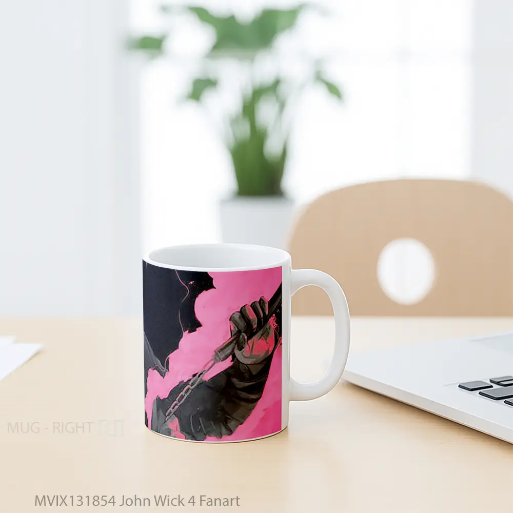 Mug John Wick 4 Fanart Gelas Keramik Unik - All-side / Desain