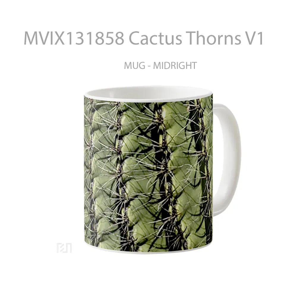 Mug Cactus Thorns V1 Gelas Keramik Unik - All-side / Desain