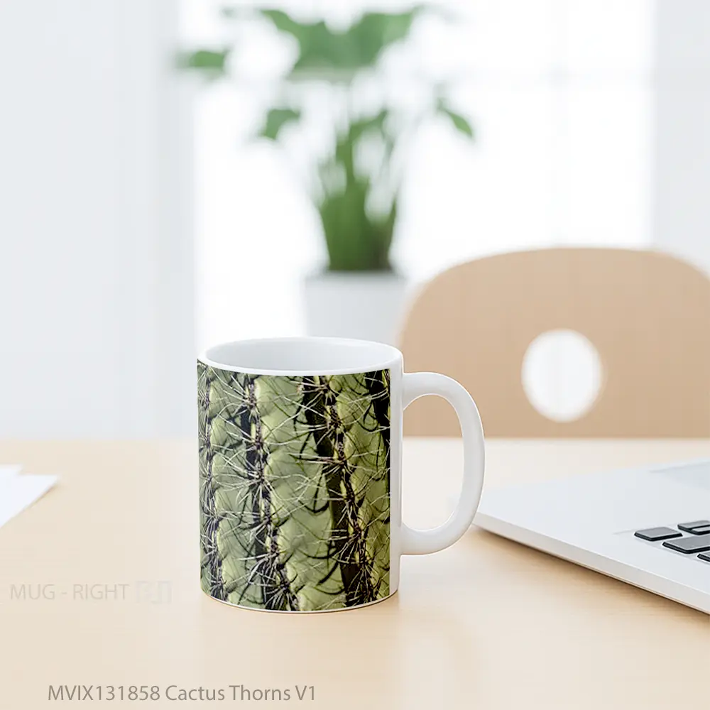 Mug Cactus Thorns V1 Gelas Keramik Unik - All-side / Desain