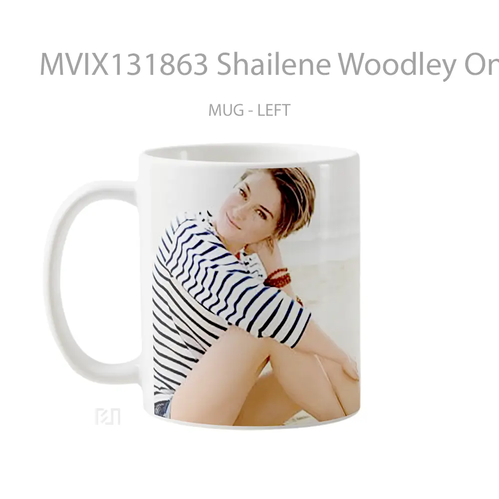 Mug Shailene Woodley On The Beach Gelas Pemandangan Alam - All-side / Desain