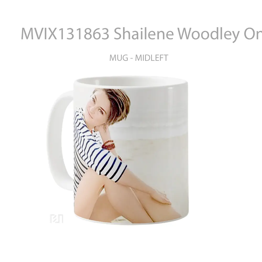 Mug Shailene Woodley On The Beach Gelas Pemandangan Alam - All-side / Desain
