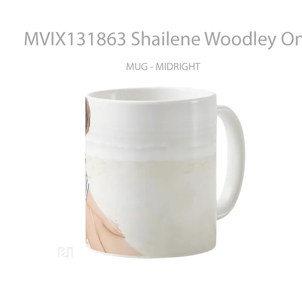 Mug Shailene Woodley On The Beach Gelas Pemandangan Alam - All-side / Desain