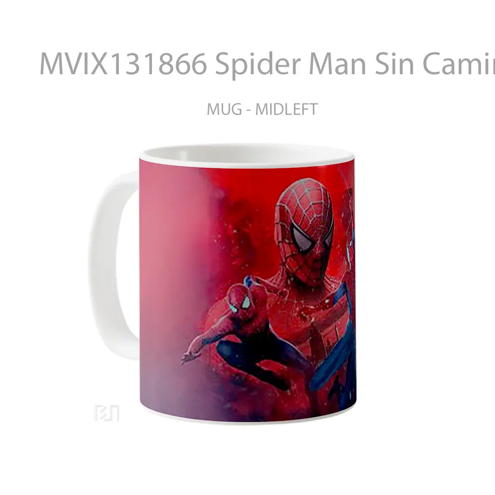 Mug Spider Man Sin Camino A Casa Gelas Superhero - All-side / Desain