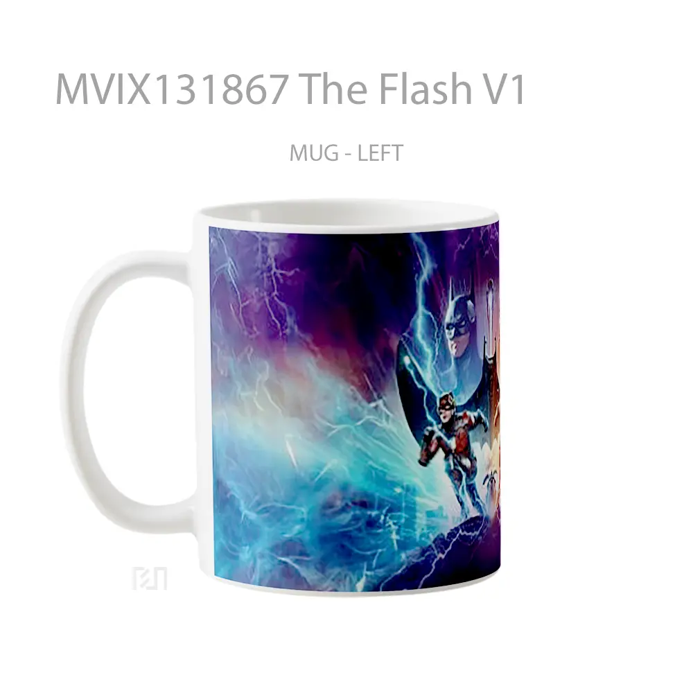 Mug The Flash V1 Gelas Superhero - All-side / Desain