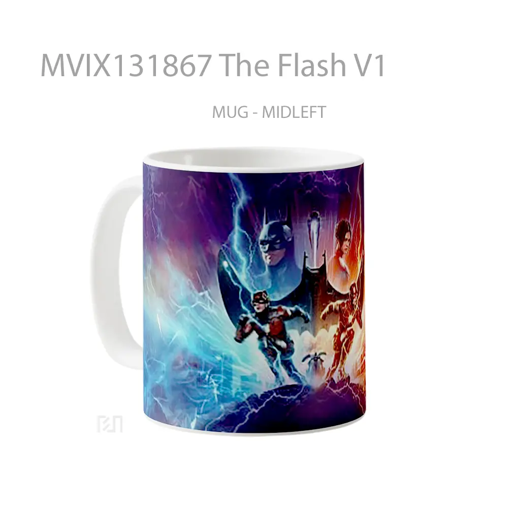 Mug The Flash V1 Gelas Superhero - All-side / Desain