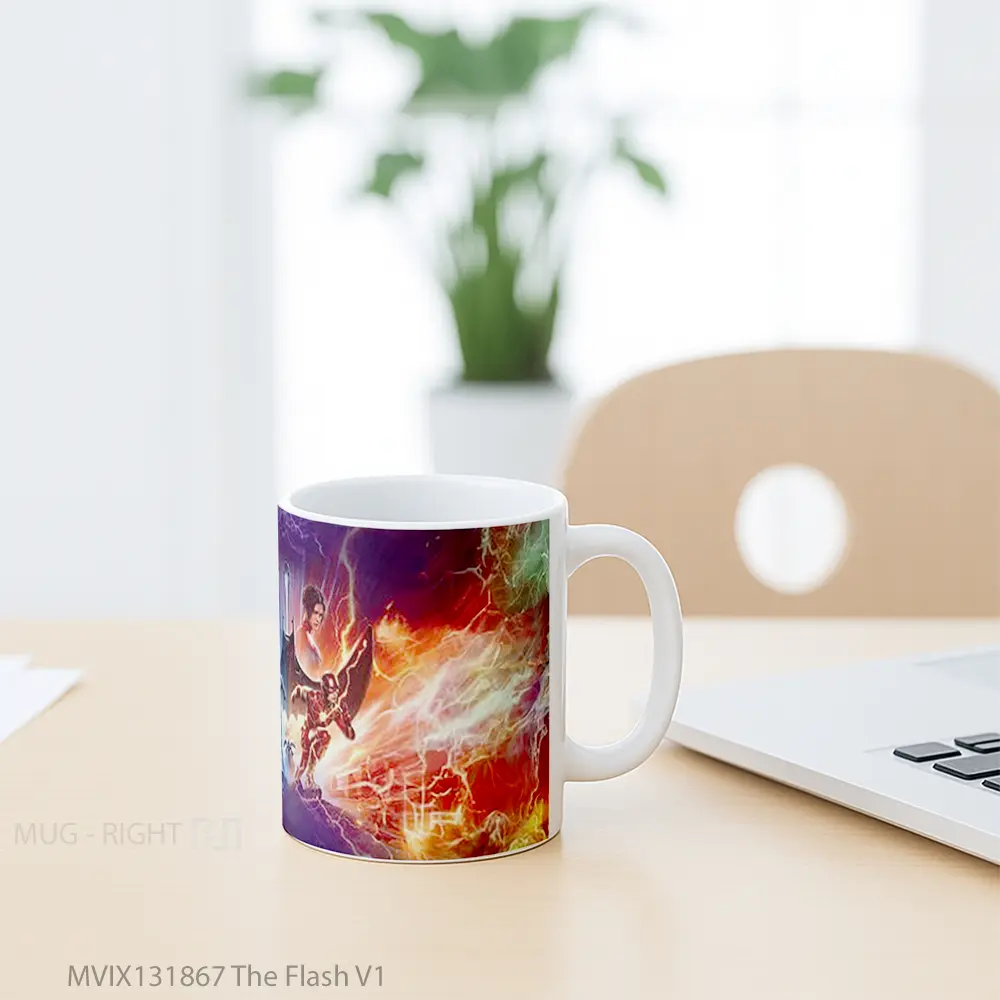 Mug The Flash V1 Gelas Superhero - All-side / Desain