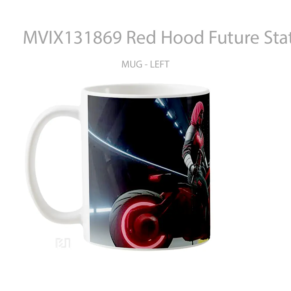 Mug Red Hood Future State Gelas Superhero - All-side / Desain