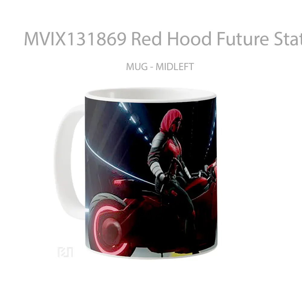 Mug Red Hood Future State Gelas Superhero - All-side / Desain