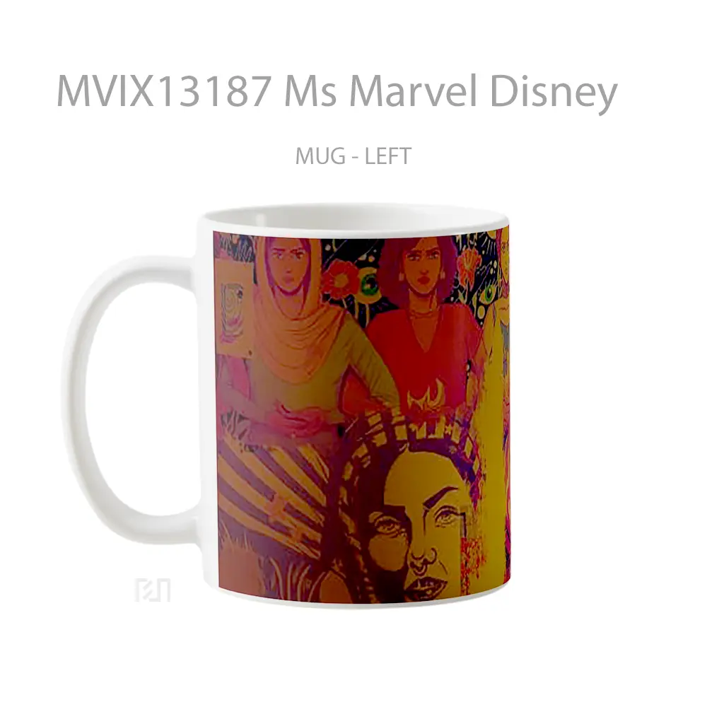 Mug Ms Marvel Disney Gelas Superhero - All-side / Desain