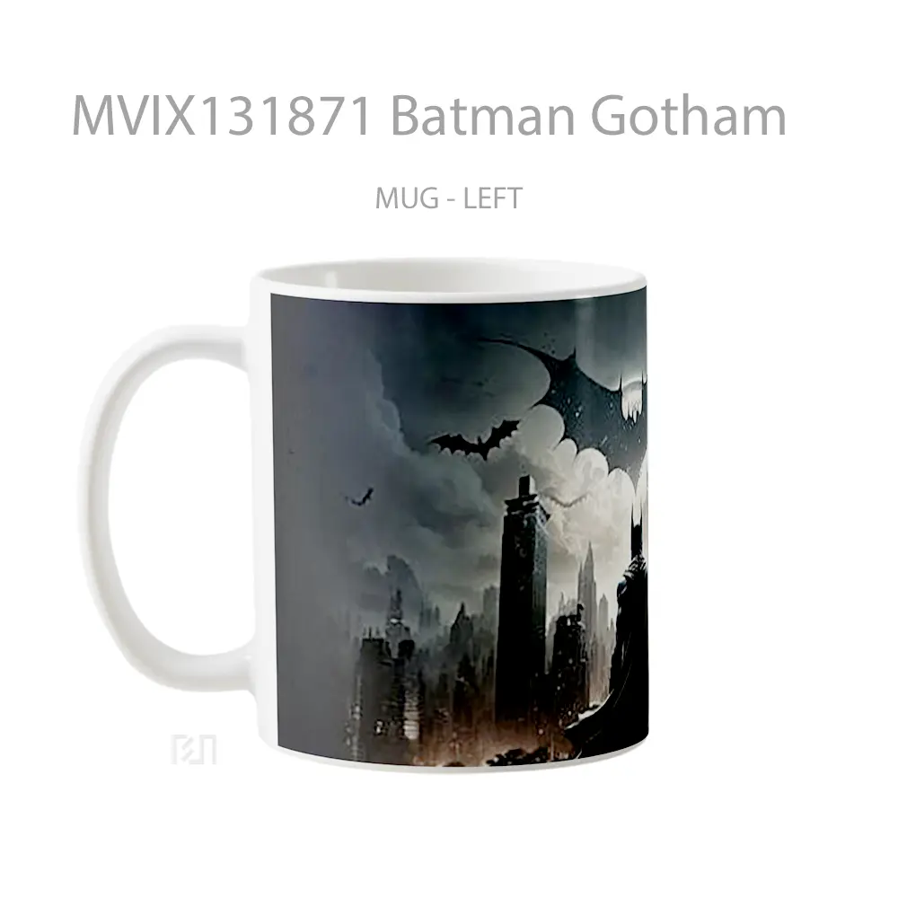 Mug Batman Gotham Gelas Superhero - All-side / Desain