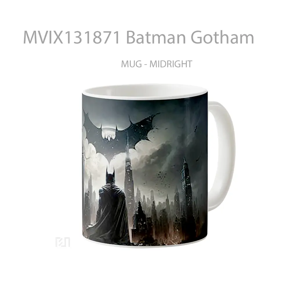 Mug Batman Gotham Gelas Superhero - All-side / Desain
