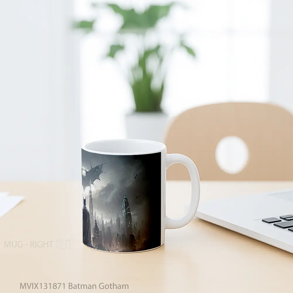 Mug Batman Gotham Gelas Superhero - All-side / Desain