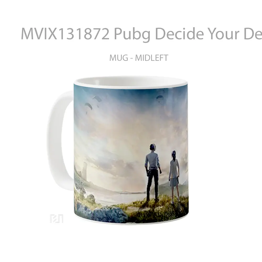 Mug Pubg Decide Your Destiny Cangkir Gamer - All-side / Desain