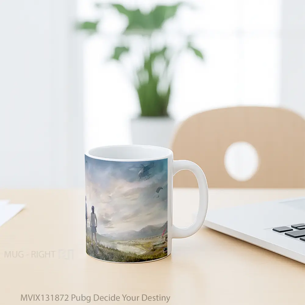 Mug Pubg Decide Your Destiny Cangkir Gamer - All-side / Desain