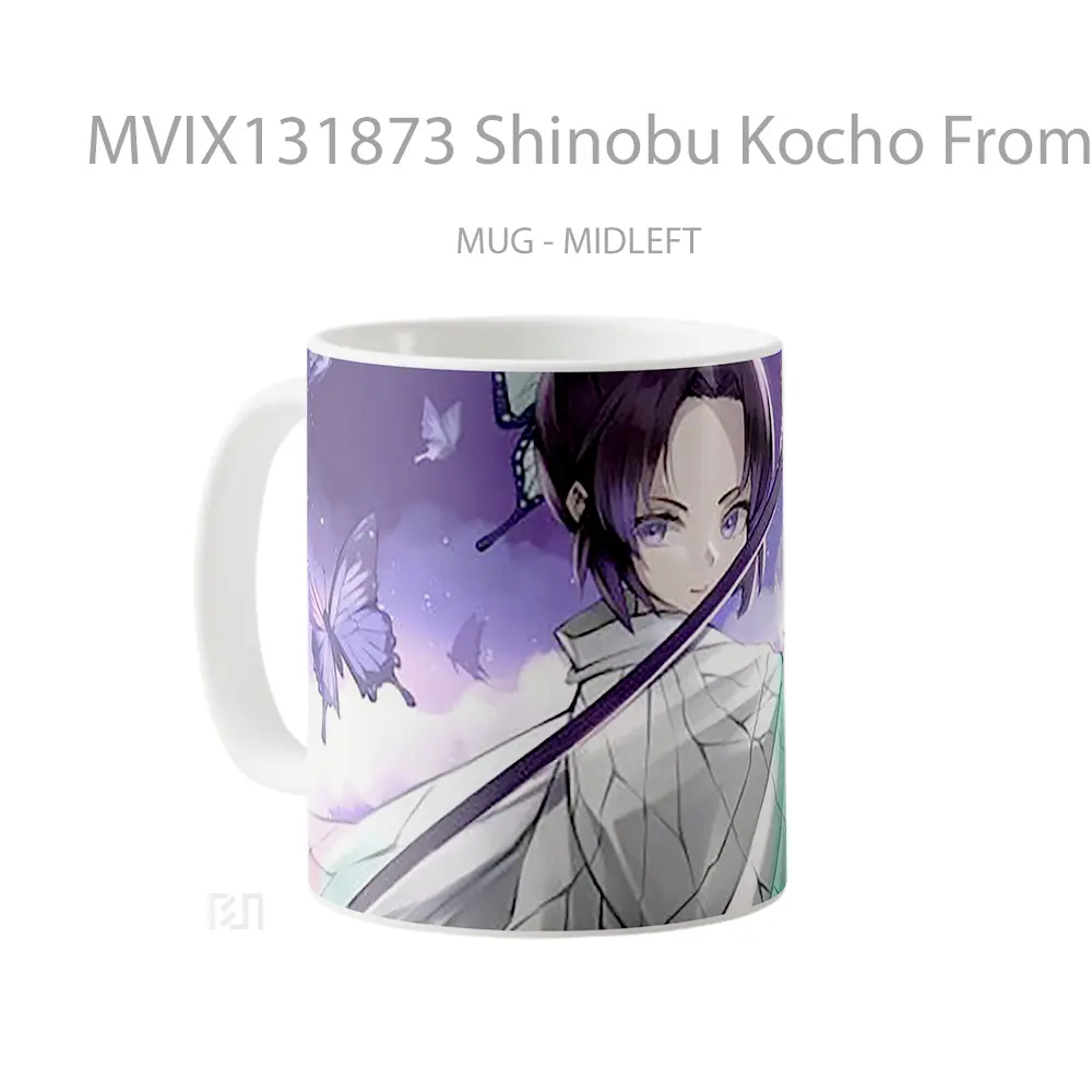 Mug Shinobu Kocho From Demon Slayer V1 Cangkir Anime - All-side / Desain
