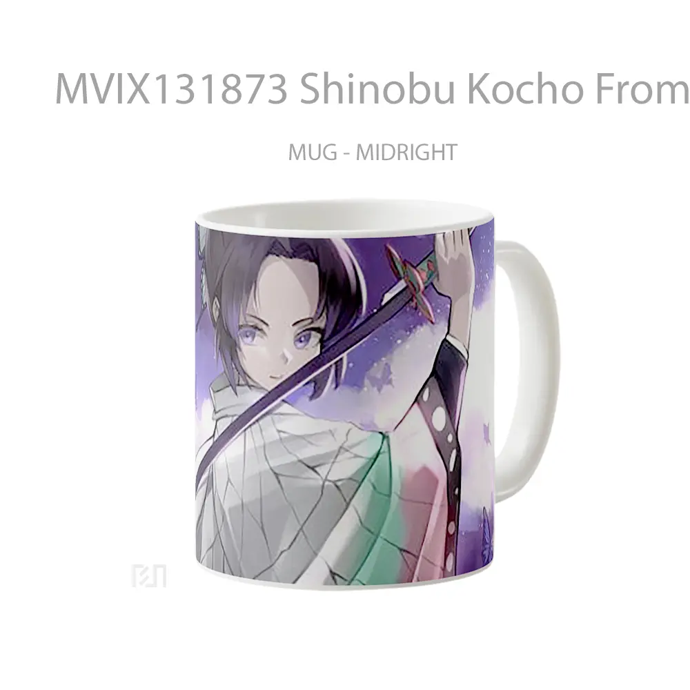 Mug Shinobu Kocho From Demon Slayer V1 Cangkir Anime - All-side / Desain