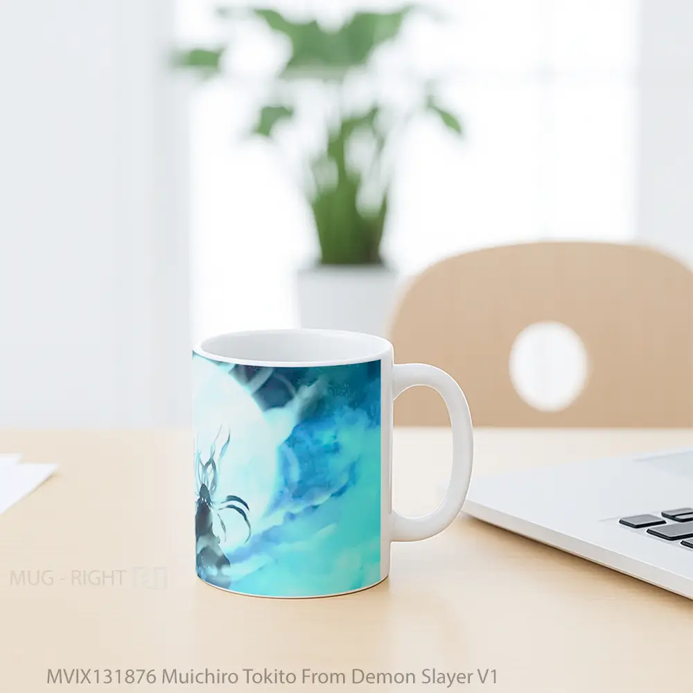 Mug Muichiro Tokito From Demon Slayer V1 Cangkir Anime - All-side / Desain