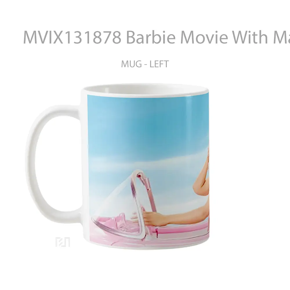 Mug Barbie Movie With Margot Robbie And Ryan Gosling Gelas Keramik Unik - All-side / Desain