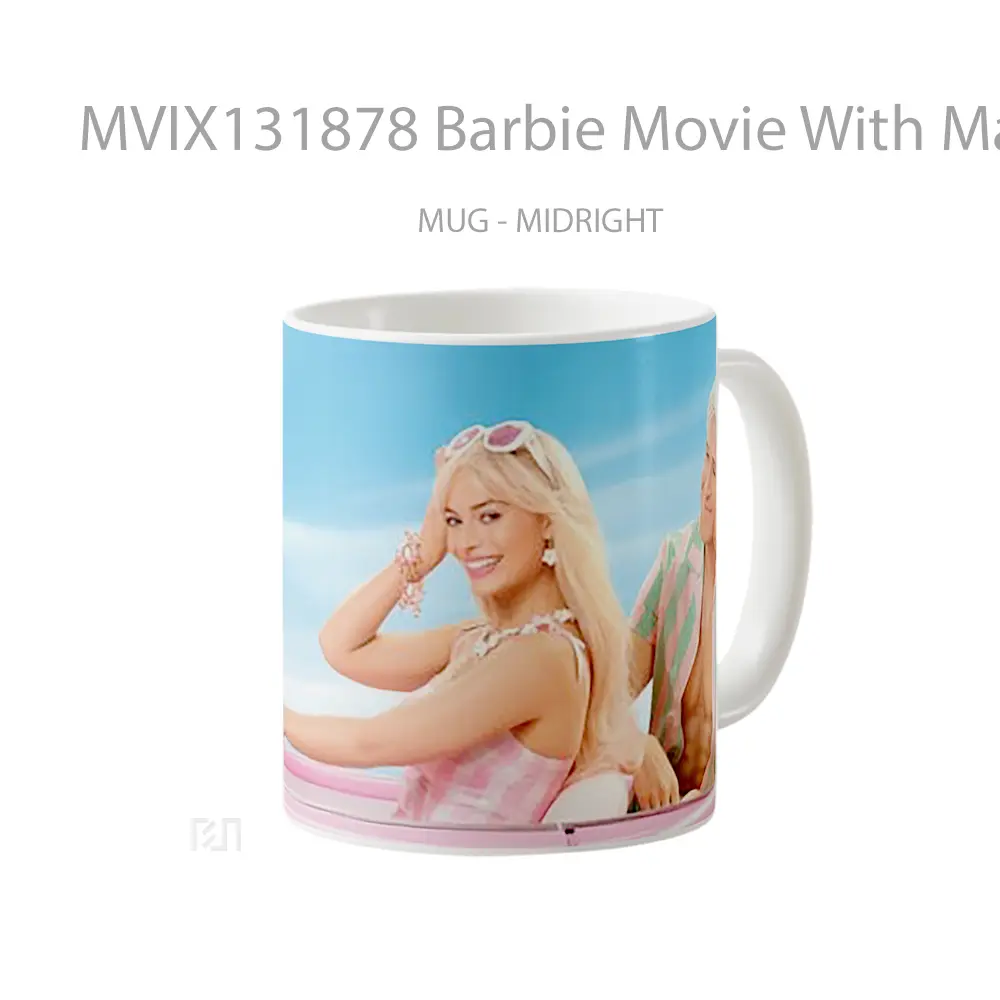 Mug Barbie Movie With Margot Robbie And Ryan Gosling Gelas Keramik Unik - All-side / Desain