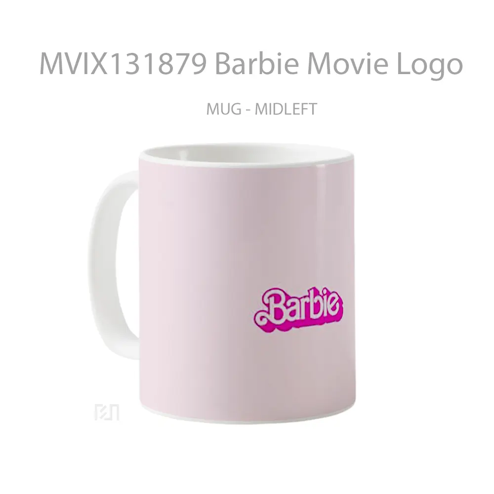 Mug Barbie Movie Logo Gelas Keramik Unik - All-side / Desain