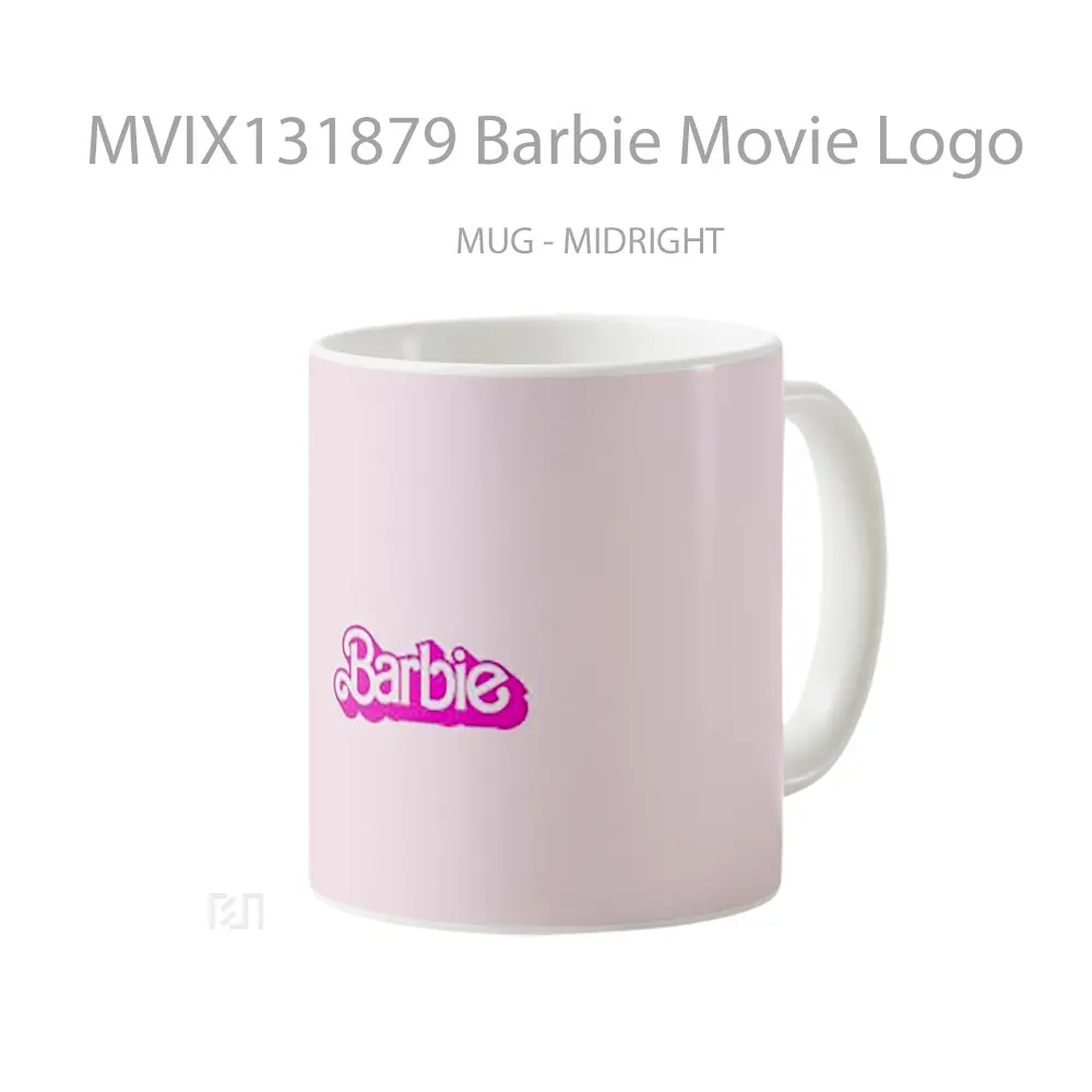 Mug Barbie Movie Logo Gelas Keramik Unik - All-side / Desain
