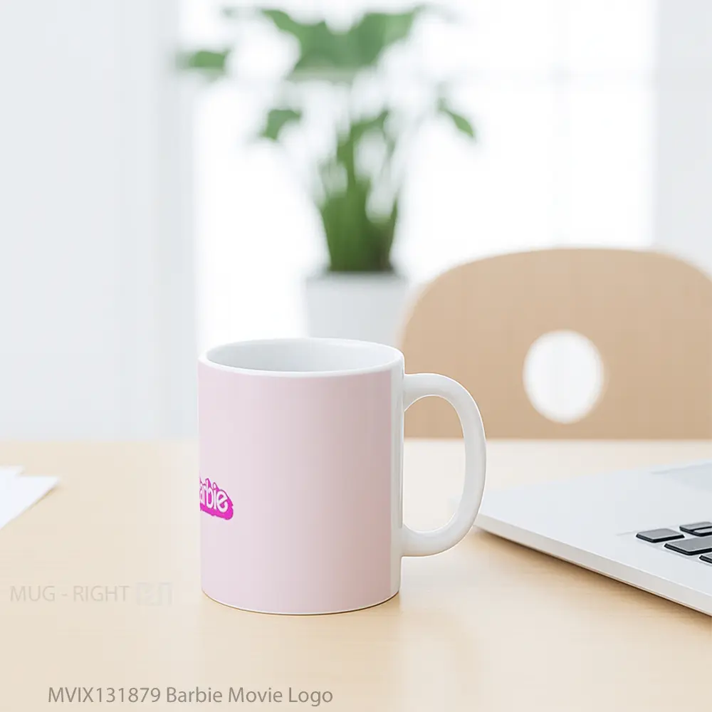 Mug Barbie Movie Logo Gelas Keramik Unik - All-side / Desain