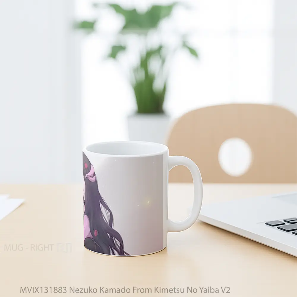 Mug Nezuko Kamado From Kimetsu No Yaiba V2 Cangkir Anime - All-side / Desain
