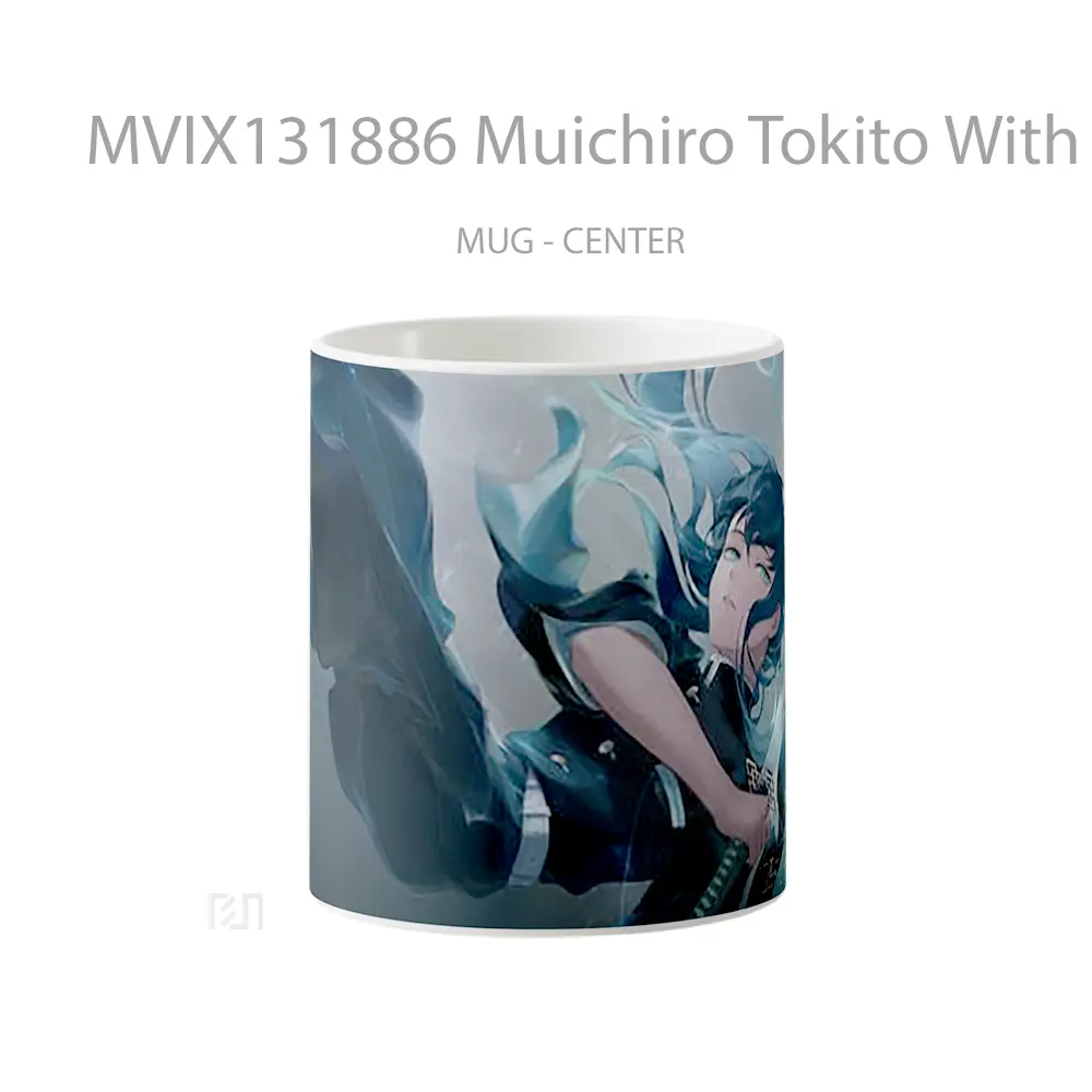 Mug Muichiro Tokito With Katana From Kimetsu No Yaiba Cangkir Anime