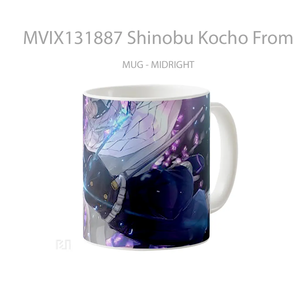 Mug Shinobu Kocho From Kimetsu No Yaiba V2 Cangkir Anime - All-side / Desain