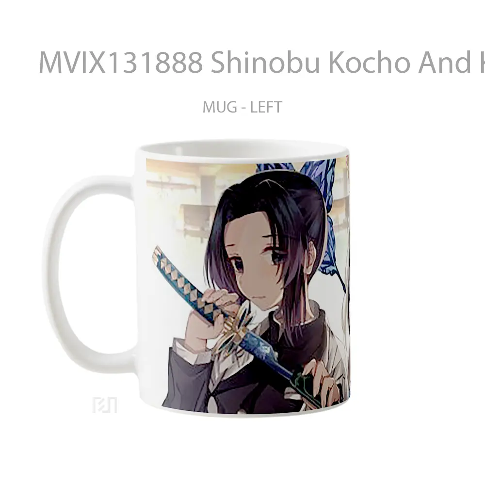 Mug Shinobu Kocho And Kanao Tsuyuri From Kimetsu No Yaiba Cangkir Anime - All-side / Desain