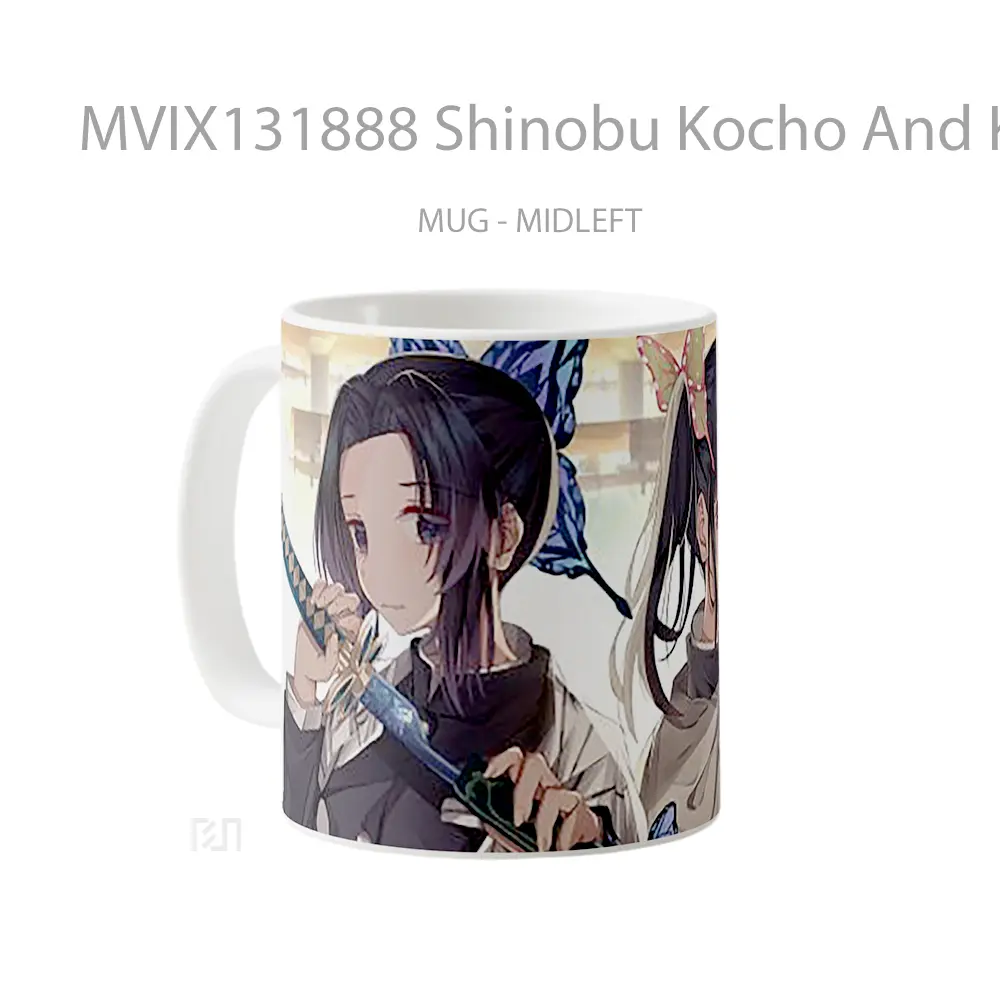 Mug Shinobu Kocho And Kanao Tsuyuri From Kimetsu No Yaiba Cangkir Anime - All-side / Desain