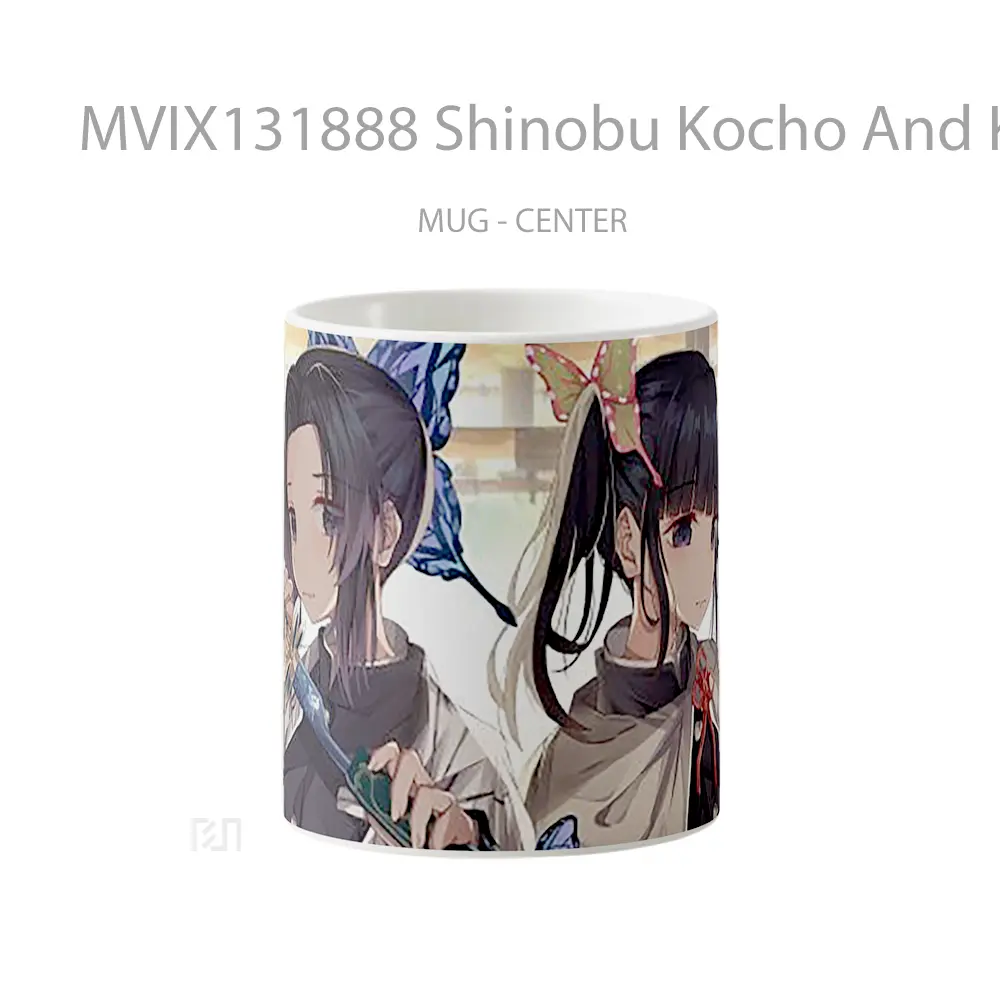 Mug Shinobu Kocho And Kanao Tsuyuri From Kimetsu No Yaiba Cangkir Anime