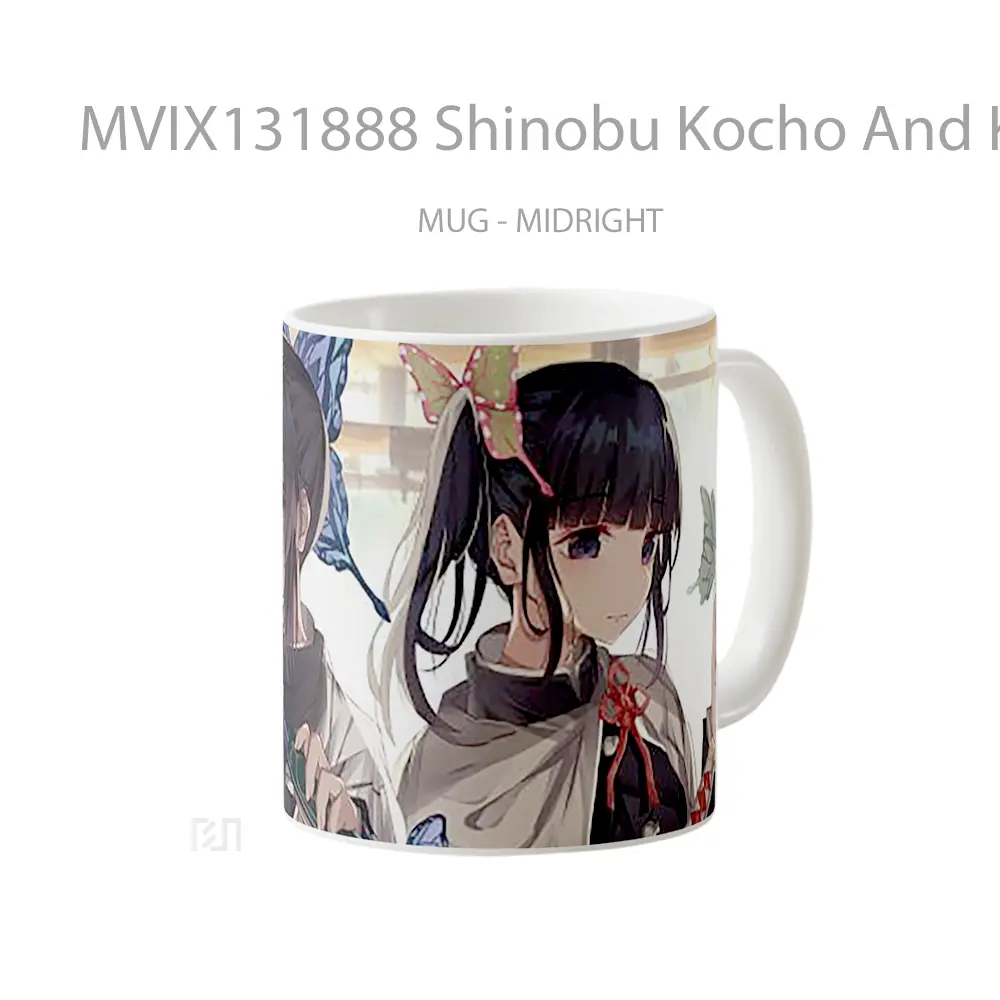 Mug Shinobu Kocho And Kanao Tsuyuri From Kimetsu No Yaiba Cangkir Anime - All-side / Desain