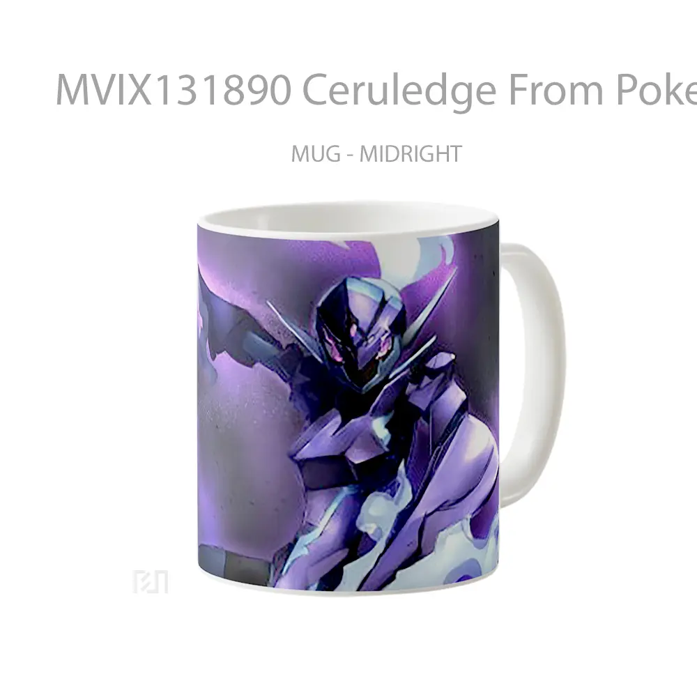 Mug Ceruledge From Pokemon Scarlet And Pokemon Violet Cangkir Anime - All-side / Desain
