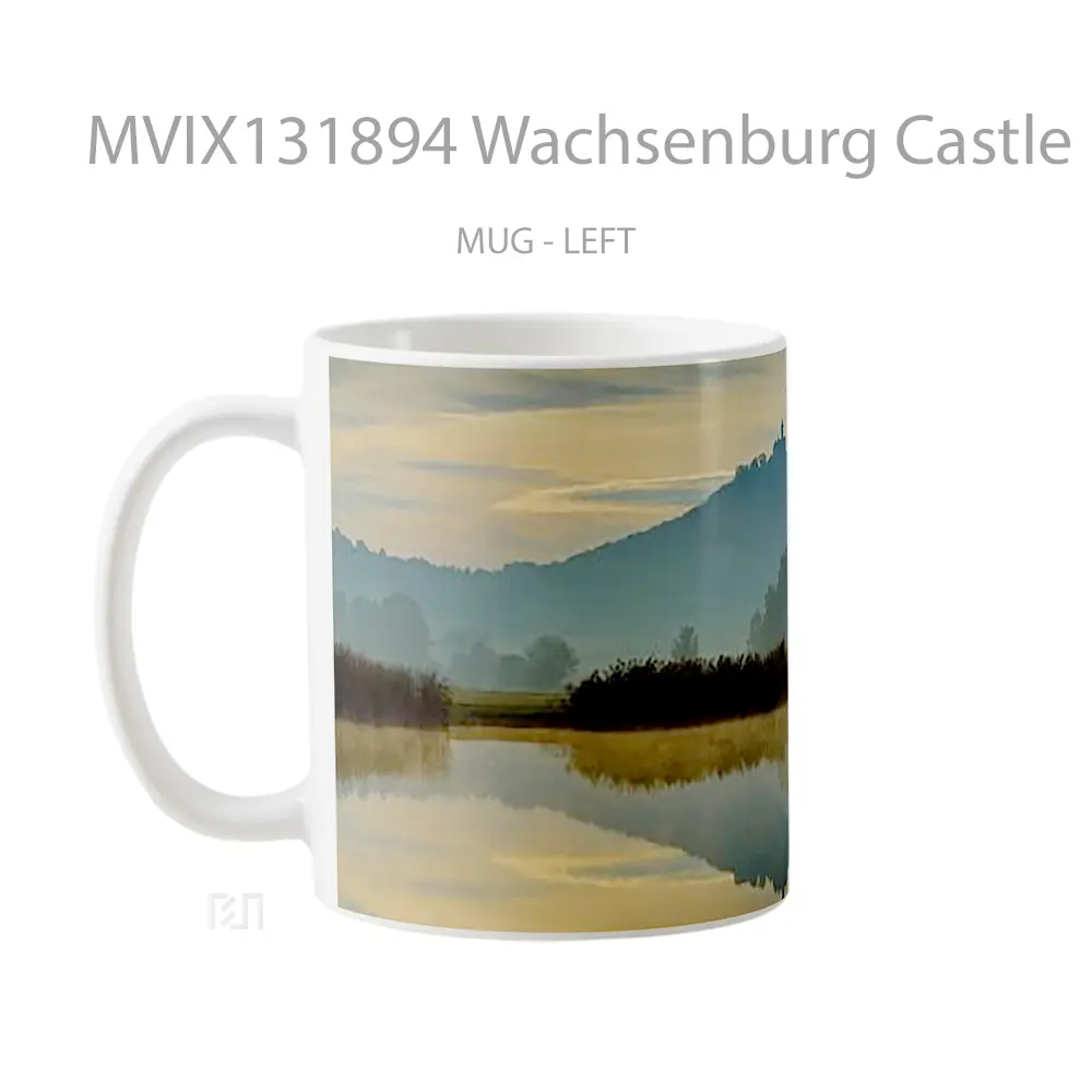 Mug Wachsenburg Castle Seen From The Lake Gelas Pemandangan Alam - All-side / Desain