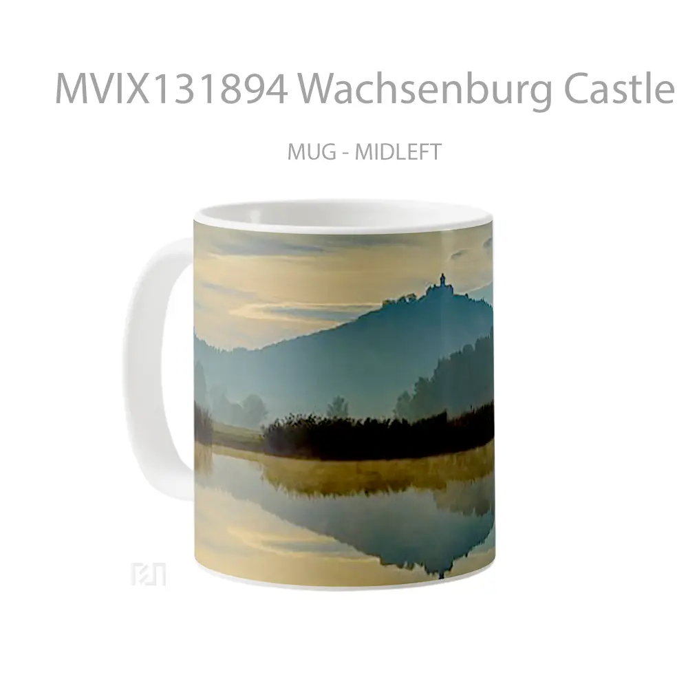 Mug Wachsenburg Castle Seen From The Lake Gelas Pemandangan Alam - All-side / Desain