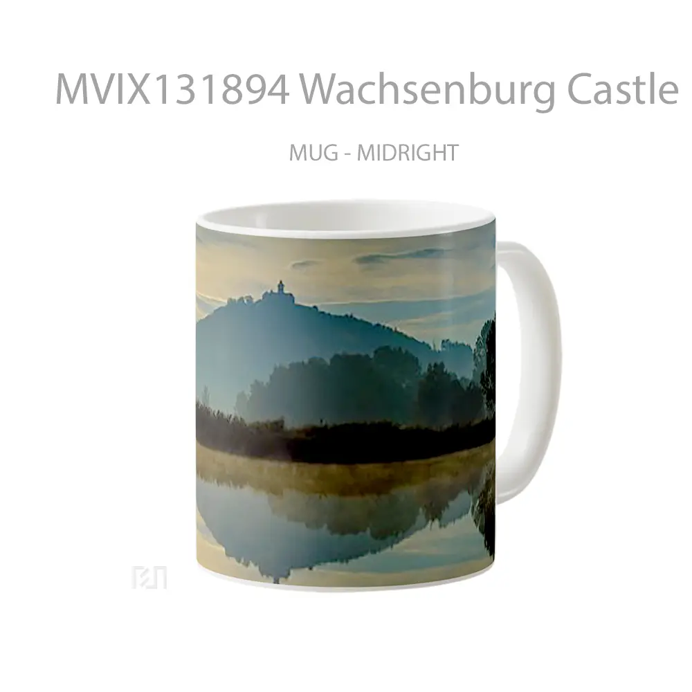 Mug Wachsenburg Castle Seen From The Lake Gelas Pemandangan Alam - All-side / Desain