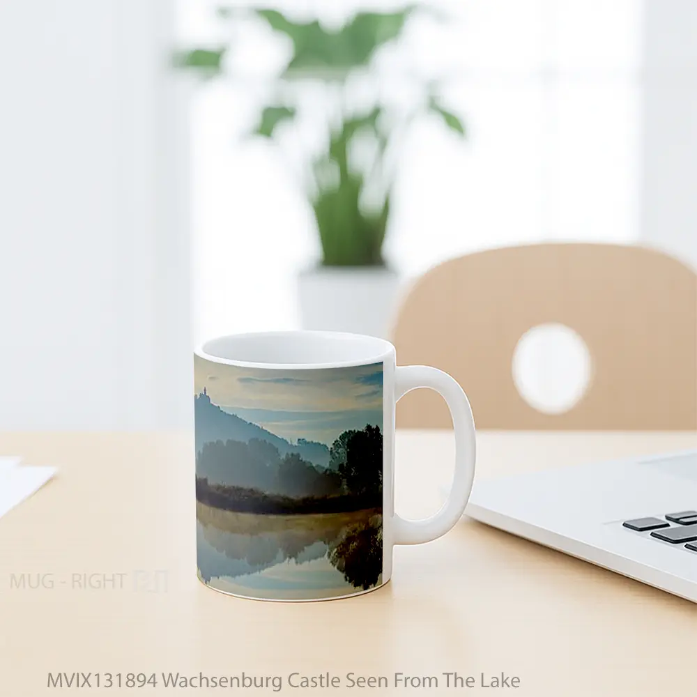 Mug Wachsenburg Castle Seen From The Lake Gelas Pemandangan Alam - All-side / Desain