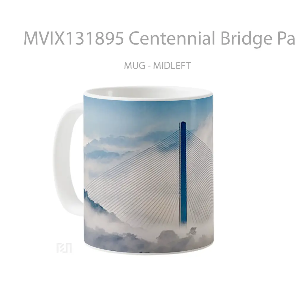 Mug Centennial Bridge Panama Gelas Keramik Unik - All-side / Desain