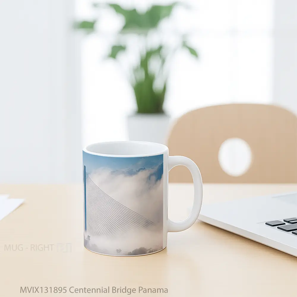 Mug Centennial Bridge Panama Gelas Keramik Unik - All-side / Desain