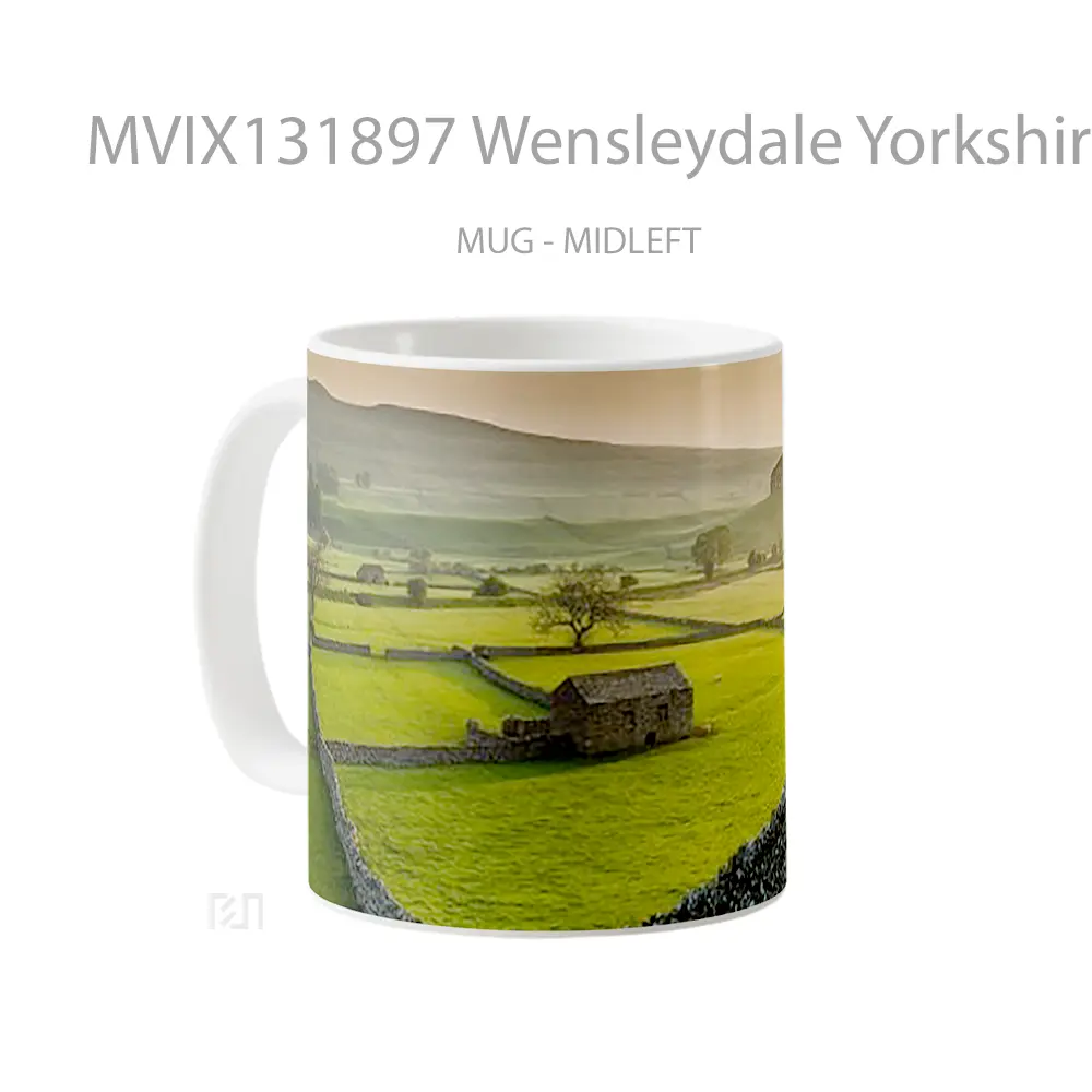 Mug Wensleydale Yorkshire Dales National Park Gelas Keramik Unik - All-side / Desain