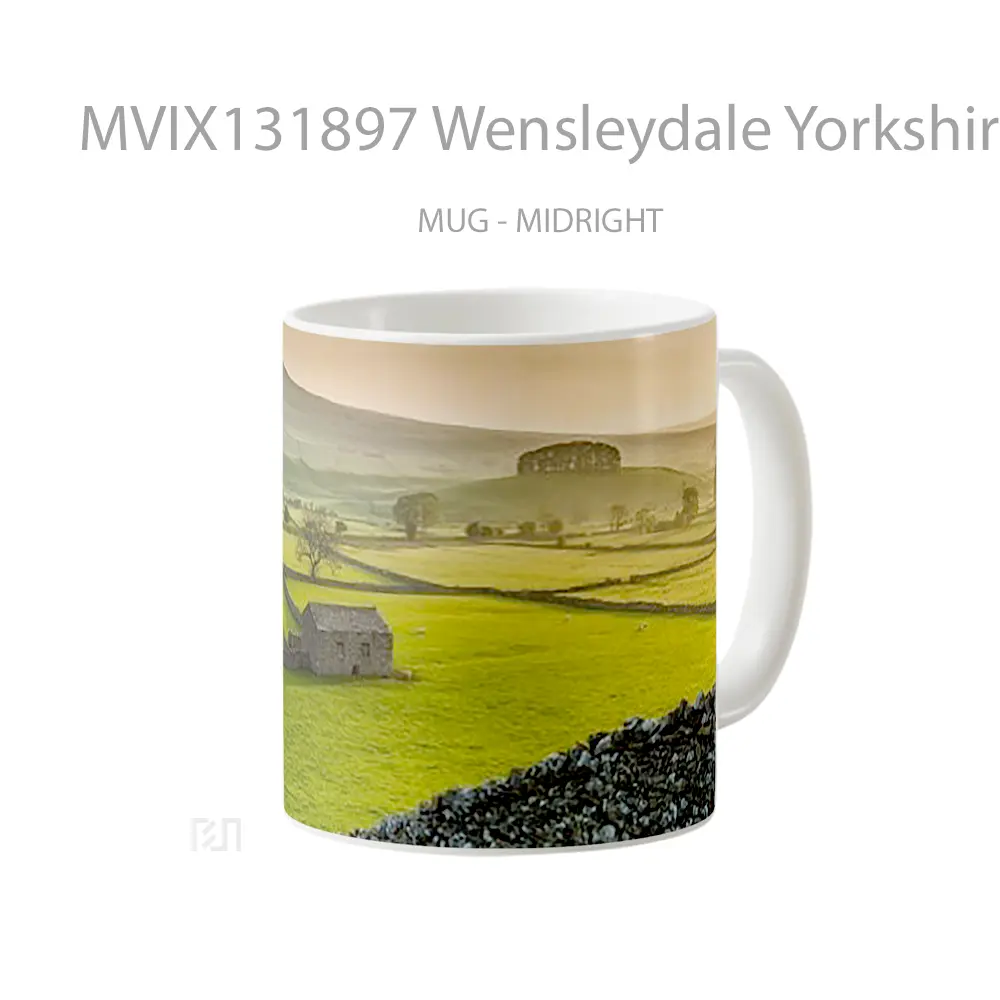 Mug Wensleydale Yorkshire Dales National Park Gelas Keramik Unik - All-side / Desain
