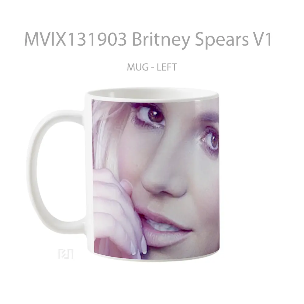 Mug Britney Spears V1 Gelas Selebriti - All-side / Desain